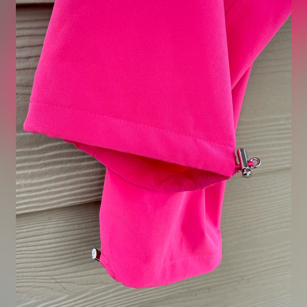 Chico's by Zenergy Women's Fuchsia Pink UPF Bungee Ankle Crop Pants Size S/6 - Picture 10 of 13